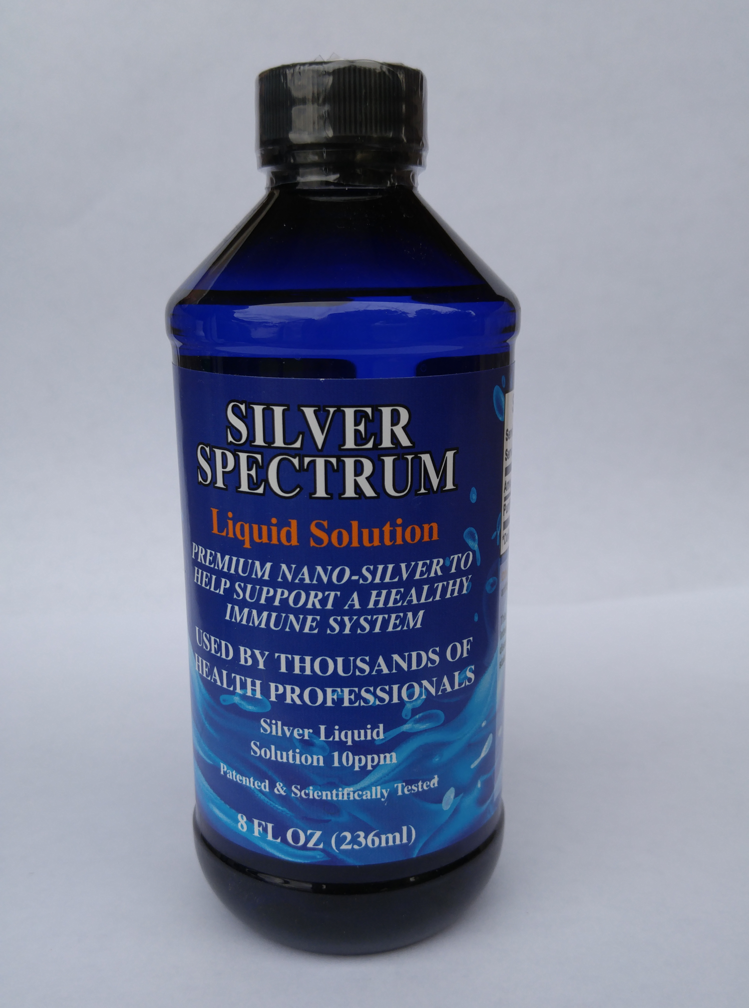NanoSilver Liquid 10 PPM 8oz Bottle